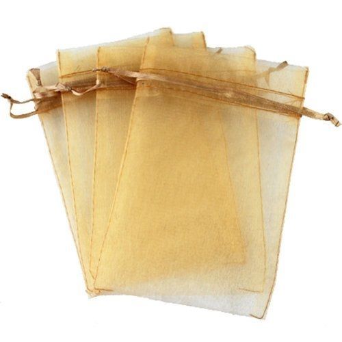 KUPOO Pack of 50pcs 2.7*3.5&#034; Purple Color Gift Bags Organza Drawstring Pouch