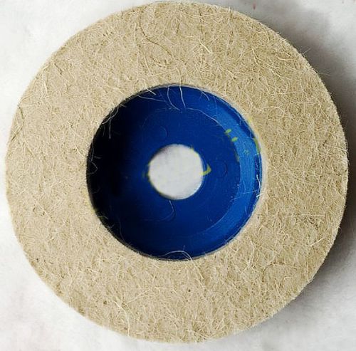 10pack 4&#034; Outer Dia Wool Felt Polishing wool fibers Abrasive Wheel Sanding Disc