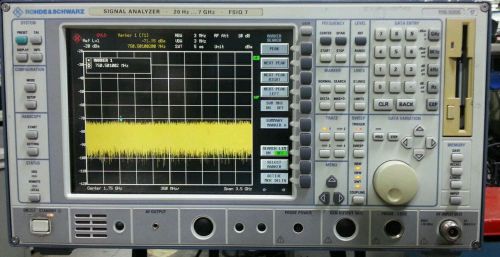 rohde schwarz FSIQ7 signal analyzer 20hz-7ghz(not working)