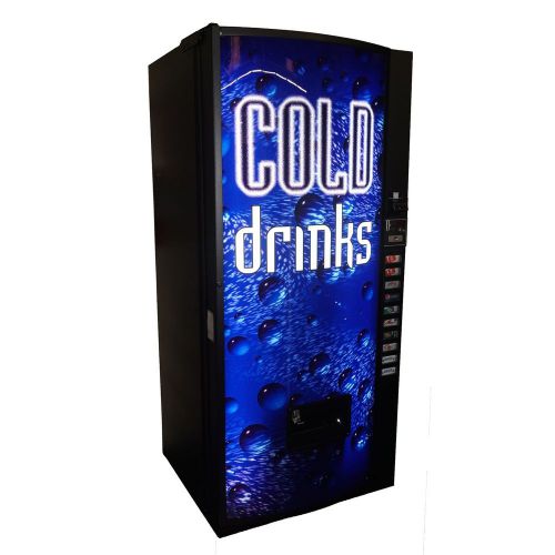 Multi Price 10 Selection Soda Beverage Vending Machine w/ Cold Drinks Graphic