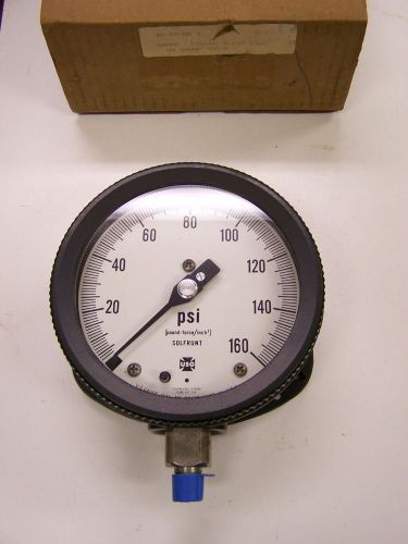 Solfrunt usg u.s. gauge surface mount pressure gauge 0-160 psi 4-1/2&#034; 1/4&#034; npt for sale