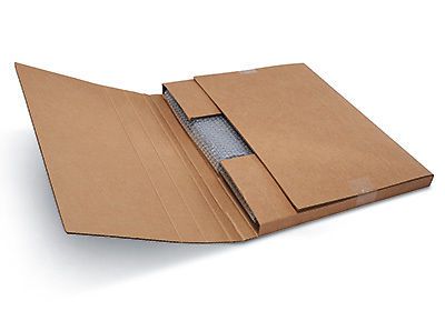 36&#034; x 24&#034; x 1&#034; to 6&#034; Kraft Jumbo Easy-Fold Corrugated Mailers (20 Boxes)