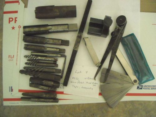 MIXED,MACHINIST Gunsmith Tool  LOT-V BLOCK, TAPS, EASY OUT&amp; MORE -ALL PICTURED
