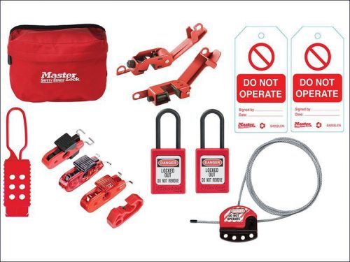 Master lock - general maintaince lockout / tagout kit 15-piece for sale
