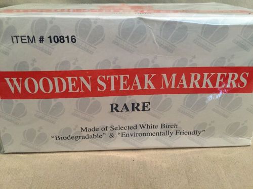 Wooden Steak Markers, Rare