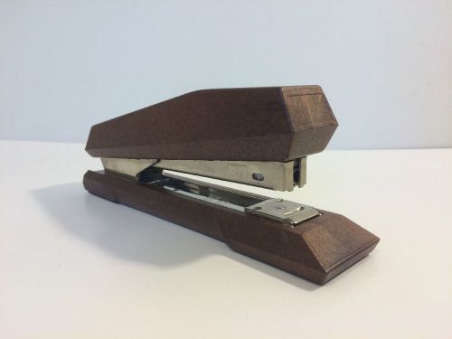 Vintage Isaberg AB Hestra Faber Castell FC-17 Wood Toned Stapler! Sweden!