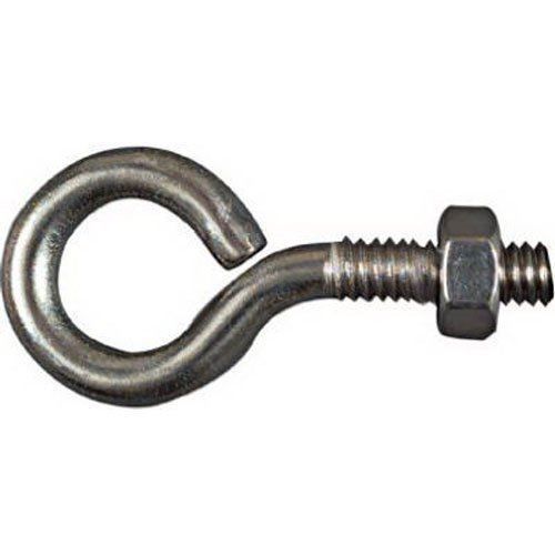 Stanley National Hardware 2161BC 1/4&#034; x 2&#034; Eye Bolt w/Hex Nut in Stainless Steel