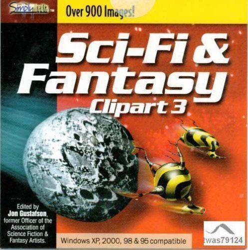 Simply Media Sci-Fi &amp; Fantasy Clipart 3 over 900 images [CD-ROM] 1999