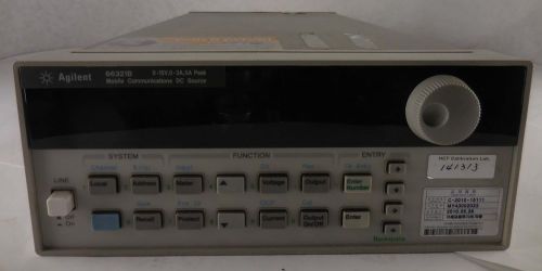 Agilent 66321B Mobile Communication DC Source 0 to 15V 0 to 3A #6n8