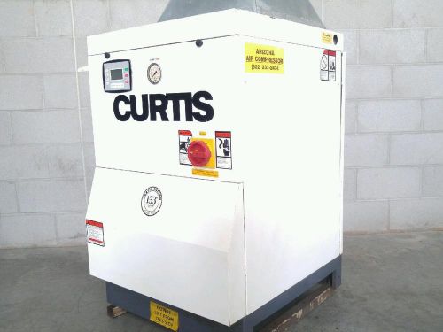 Used curtis toledo ks-15 125 psi @ 54 cfm tankless rotary screw air compressor for sale
