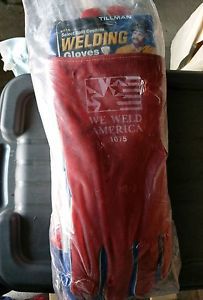 Tillman 1075 Large Stick Welding Gloves We Weld America Premium Cowhide 6 Pairs