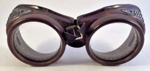 Vintage victorian steam punk cosplay industrial  welding motorcycle goggles for sale