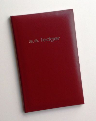 Mead Single Entry Ledger Book 9-9/16&#034; x 6-1/8&#034; 160 Pages Hardbound red 64516