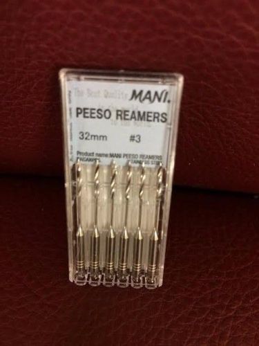 Peeso Reamers - Dental 32MM Rotary Drills NEW Size 3 Mani