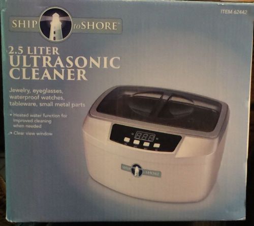 Ship To Shore Heated Ultrasonic Jewelry Cleaner 160 Watt 2.5 Liter Item 62442