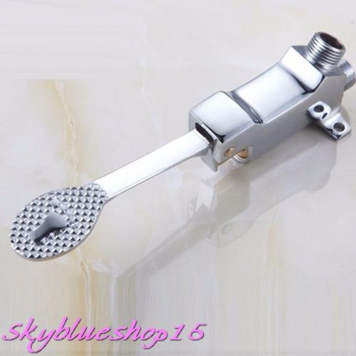 Foot Pedal Valve Faucet Copper Basin Single Cold Foot Tap Switch Control By Foot