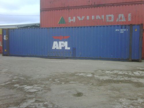 Used 45 high cube steel storage container shipping cargo conex seabox long beach for sale