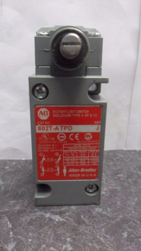 Nice Allen Bradley 802T-ATPD OilTight Limit Switch Series J