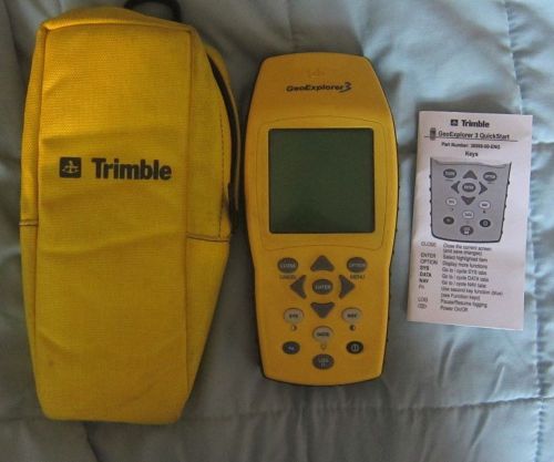 Trimble GeoExplorer 3 Handheld GPS GIS Data Part Number 38376-00