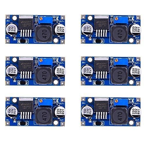 eBoot 6 Pack LM2596 DC to DC Buck Converter 3.0-40V to 1.5-35V Power Supply Step