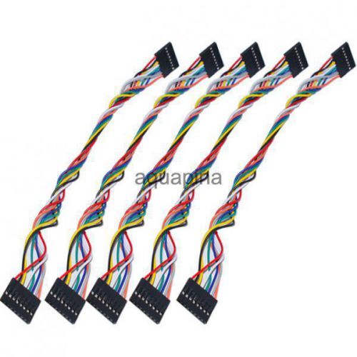 5pcs 8pin female male dupont jumper cable 20cm for sale