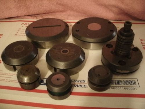 Lot of 8 Wilson Tool / Amada Thick Turret Punch &amp; Die Tools Etc...