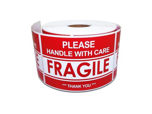 2 x 3 Please Handle With Care  Fragile  Thank You Warning Shipping Labels (1 ...
