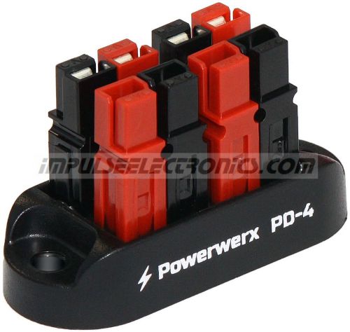 Powerpole Power Distribution Block, 4 Position, 15/30/45 Amp