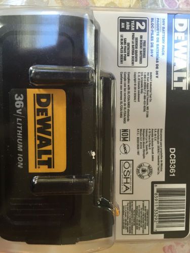 DEWALT DCB361 36VOLT LITHIUM ION BATTERY PACK-NEW IN PACKAGE