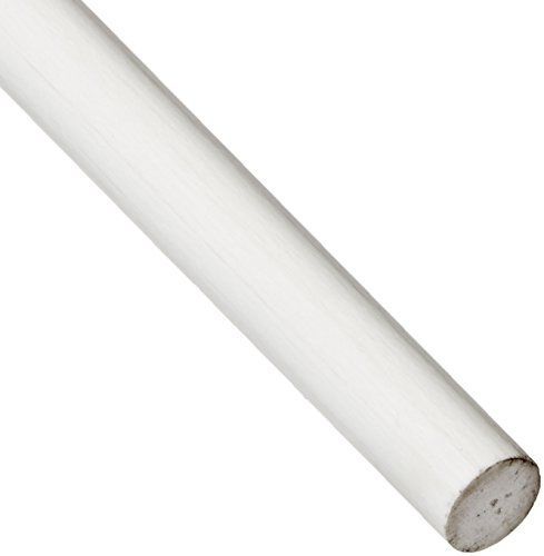 Small Parts Fiberglass Round Rod, FDA Compliant, Opaque White, 5/16&#034; Diameter,
