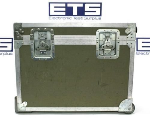 Electronic test equipment flight road case w/ handle &amp; wheels 25x20x10.5 for sale