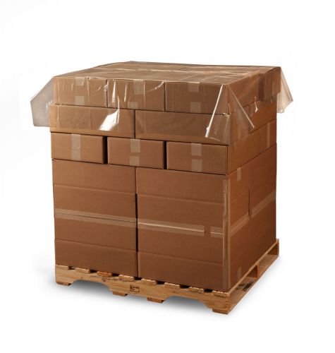 Pallet Top Covers - 60 x 60 - Clear - Boxed Rolls - 175 Count - 2Mil Thickness