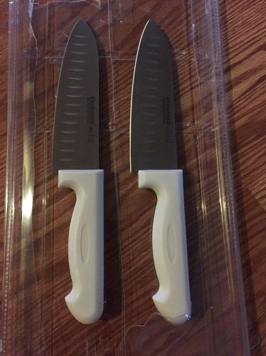Russell International Professional Cutlery 7&#034; Santoku Style Chef&#039;s Knives - 2pk