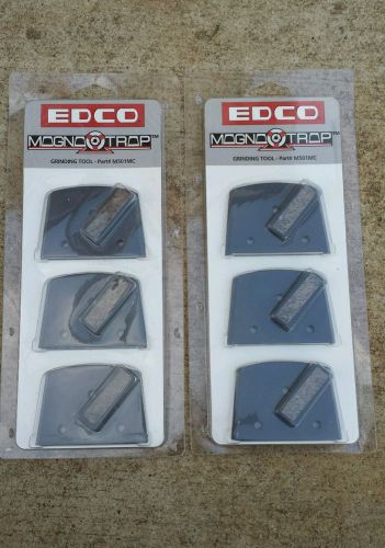 EDCO MAGNA-TRAP Concrete Diamond Grinding Tool 2 packs of 3 Part# M501MC EDCO