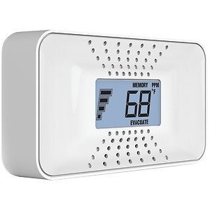 FIRST ALERT CO710 Carbon Monoxide Alarm with Temperature, Digital Display &amp; 1...