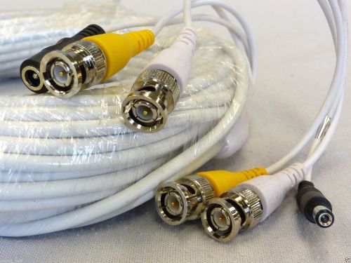 25ft cctv audio camera siamese cable bnc to bnc video or audio with 2.1mm power for sale