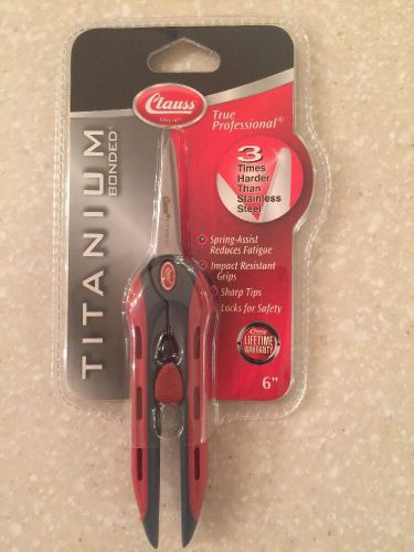 Clauss 6&#034; spring-assist scissors - acm18690 brand new in package!!!! for sale