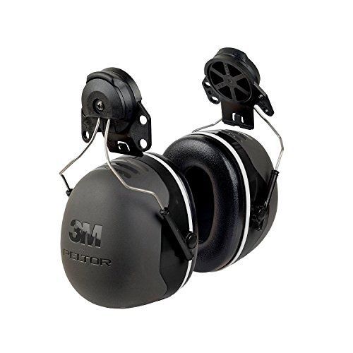 3M Peltor X-Series Cap-Mount Earmuffs, NRR 31 dB, One Size Fits Most, Black
