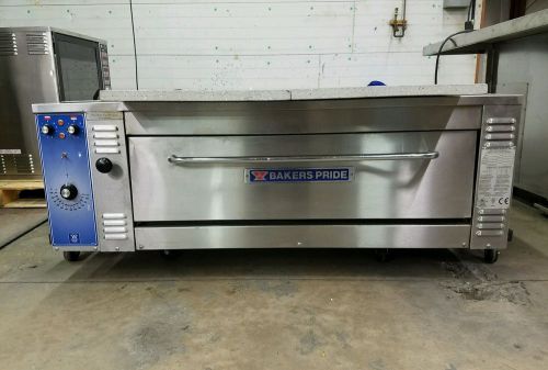 AWESOME Bakers Pride Electric Large Pizza Oven EP8-3836 * 2x NEW 19 by 36 STONES