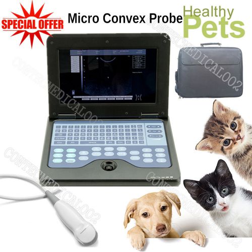 VET Veterinary Laptop Ultrasound Scanner Machine For Dog/Cat/Animal,Micro Convex