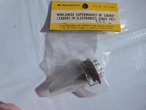 NOS ARCHER 275-1386 2 Pole 6 Position Rotary Switch 0.3Amps 120VAC