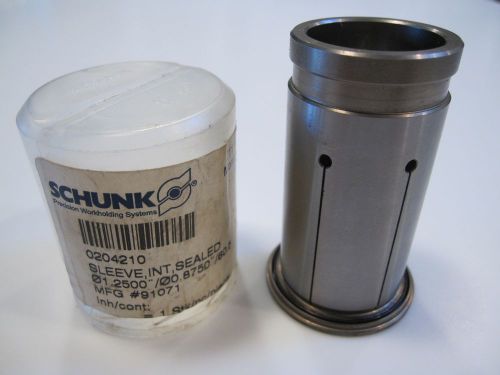 SCHUNK 0204210 1.250&#034;/.875&#034;/60.5  CLOSED FRONT COLLET SLEEVE