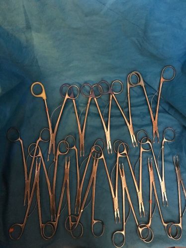 Ethicon Codman Clip Stainless Instruments Lot Of 17
