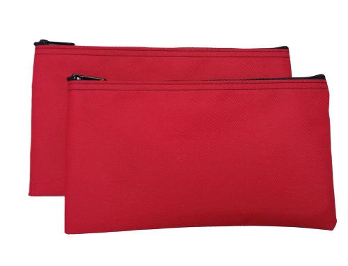 Zipper Bags Poly Cloth Value Package of 2 Bags (Red) Red
