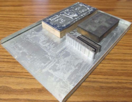 Letterpress Printing Type / Plate Galley / Tray  Solid Metal ~ 9&#034; x 13&#034;