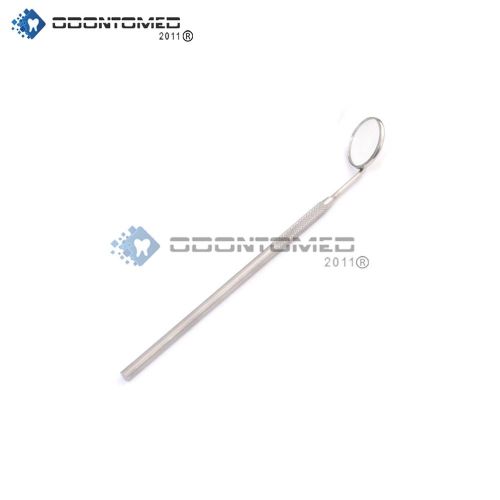OdontoMed2011 FRONT SURFACE DENTAL MIRRORS # 5 WITH HANDLE STAINLESS STEEL