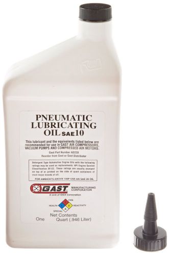 Gast ad220 oil for rotary vane vacuum pumps 1 qt. bottle for sale