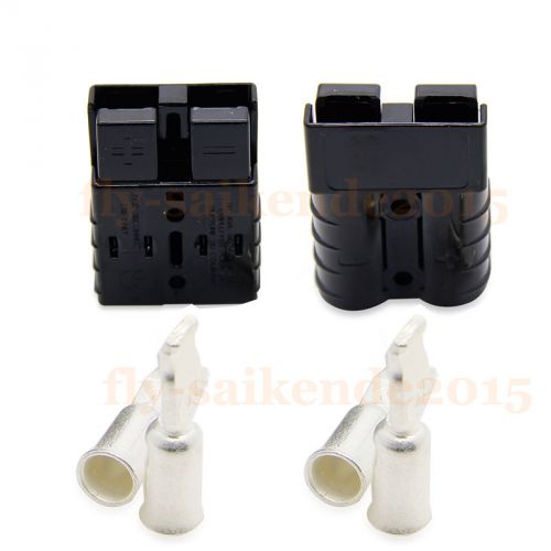 Anderson SB50 Connector Kit Black 6Awg 2 Pack Authentic Anderson
