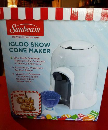 NEW Sunbeam Igloo Snow Cone Maker Shaved Ice Icee Machine Fun Easy Treats