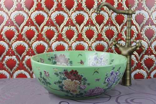 A95 European Style Hand Made D 40 - 42cm Bathroom Ceramic Art Sink/Wash Basin